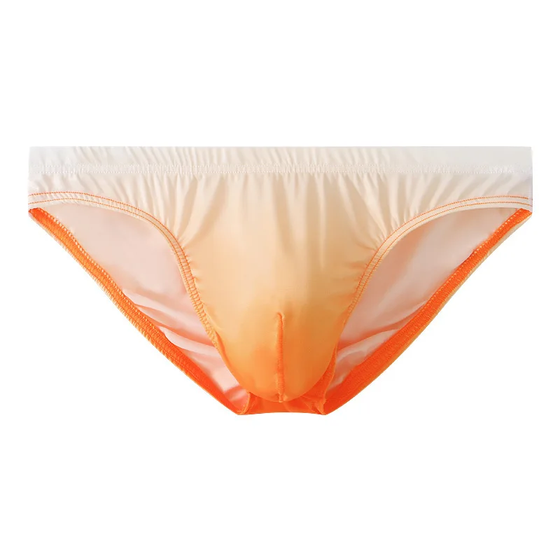 

Men Briefs Gradient U Convex Panties Sexy Low-Waisted Pouch Underwear String Tanga Slip Thin Breathable Traceless Underpants