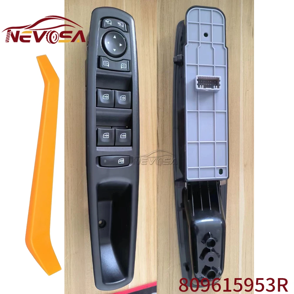 

NEVOSA для автомобиля Renault SCENIC MK3 2009-2016 гг. 809610017 R Передний левый левый левый главный переключатель управления стеклоподъемником, кнопка стекла 809615953 Р