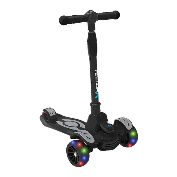 

KidsGear Vivid Folding Kick Scooter, , LED Lights, Safe For , 3 Wheels