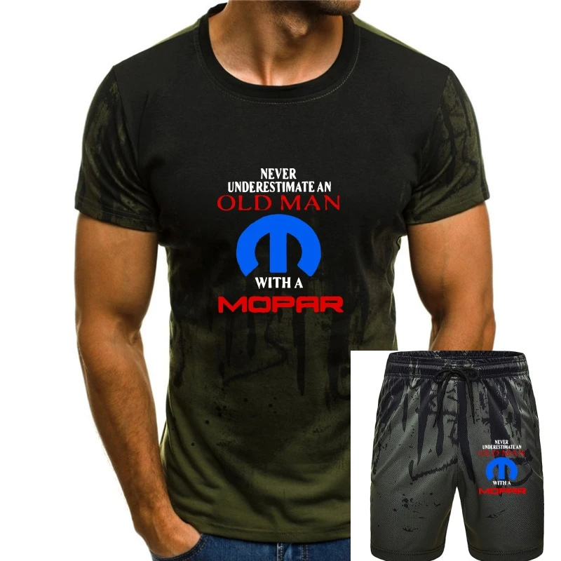

Never Underestimate an Old Man with a Mopar Muscle Black Beefy T Shirt