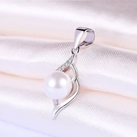new retro silver plated baroque pearl pendant necklaces for women shine tiny cz stone inlay fashion jewelry wedding party gift