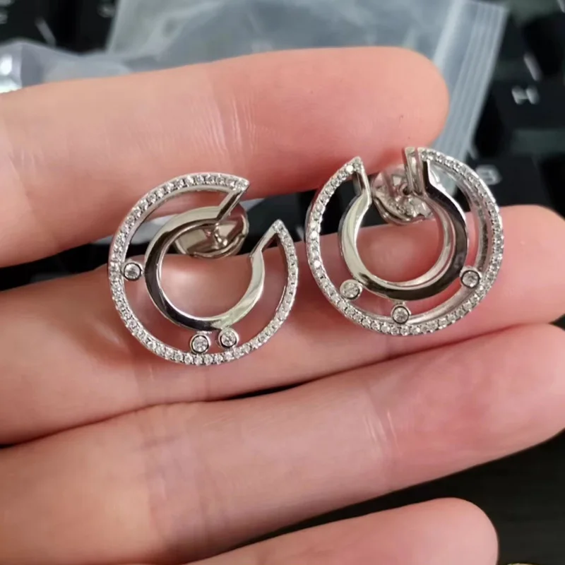 Ювелирные изделия Bobokiki модные скользящие серьги из титановой стали с