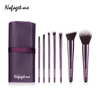nofogetme makeup brushes set professional purple premium synthetic concealers foundation powder eye shadows makeup brushes mb 18