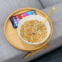 sofa tray table sofa armrest clip on tray natural bamboo sofa tray practical tv snack tray for remote control coffee snacks