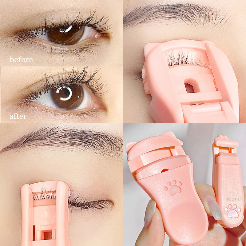 

Wide Angle Eyelash Curler Partial Lash Applicator Segmented Curling Lasting Eyelash Applicator Portable Eyelash Tweezers