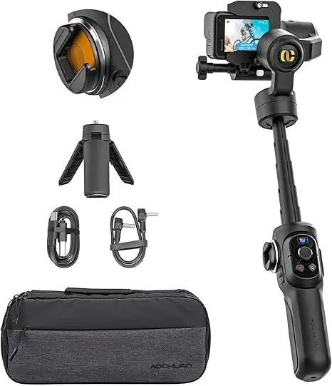 AOCHUAN Smart G1 3-осевой стабилизатор подвеса для OSMO Action4 GoPro Hero 12/11/10/9/8 экшн-камеры