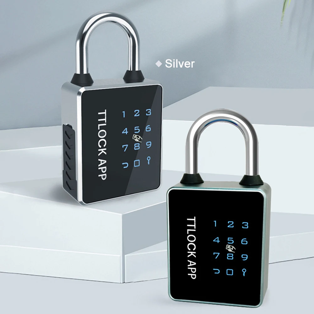 

Ways Unlock TUYA or TTlock App Waterproof Password Key 13.56khz RFID Card USB Door Lock Smart Padlock