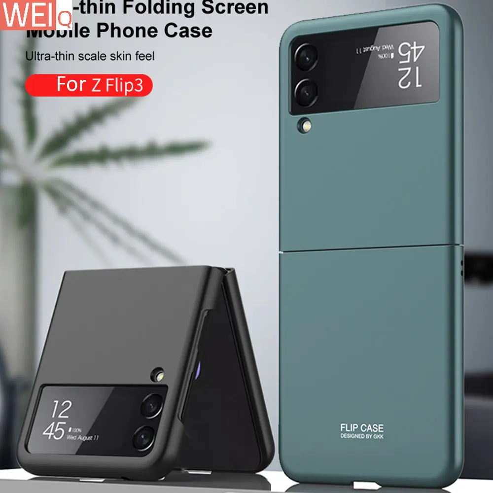 

Складной чехол для Samsung Galaxy Z Flip4 Flip3 Flip 4 3, складной матовый пластиковый чехол из поликарбоната