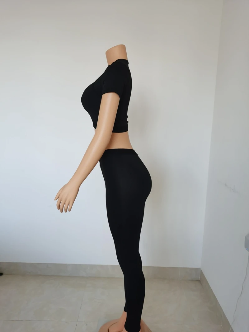 Женский укороченный топ с коротким рукавом и принтом Луны