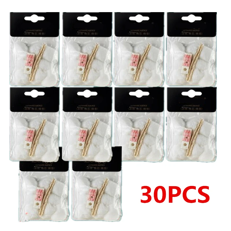 

30 шт./лот универсальные фитили с сердечником из хлопка, набор фетровых накладок для керосиновой бензиновой зажигалки Zippo Zorro, Сменные аксесс...