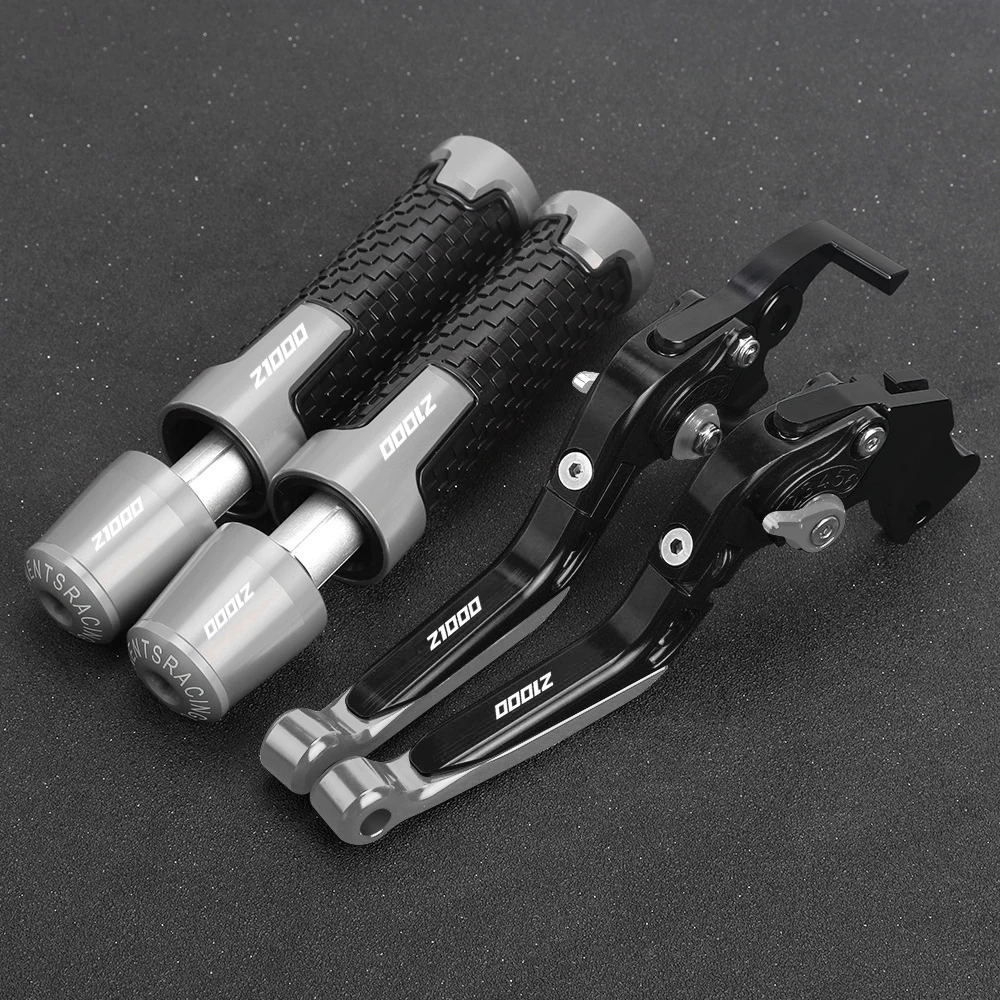 

Z 1000 Motorcycle Aluminum Brake Clutch Levers Handlebar Hand Grips ends For KAWASAKI Z1000 R Z1000SX 2017 2018 2019