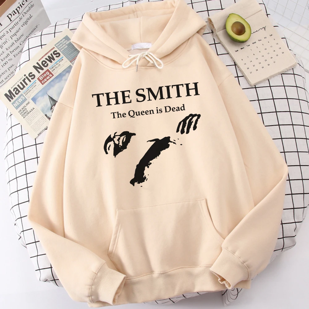 

The Smith The Queen Is Dead Printed Male Hoodies All-Match Casual Clothing Fashion Quality Streetwear Vintage Harajuku Hooded