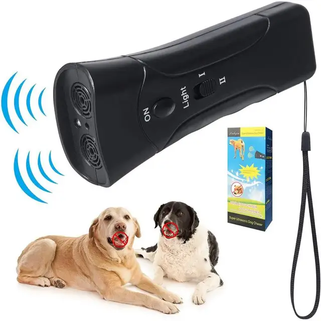 1PCS Dog Repeller LED Ultrasonic From Dogs Anti Barking Device Laser Dog Repeller Training Device 5