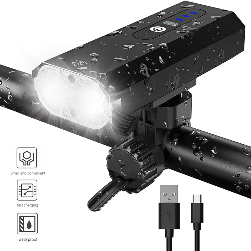 

Bicycle Light Bicycle USB Rechargeable Light MTB Bike Light Power Bank Flashlight Waterproof Bicycle Headlight