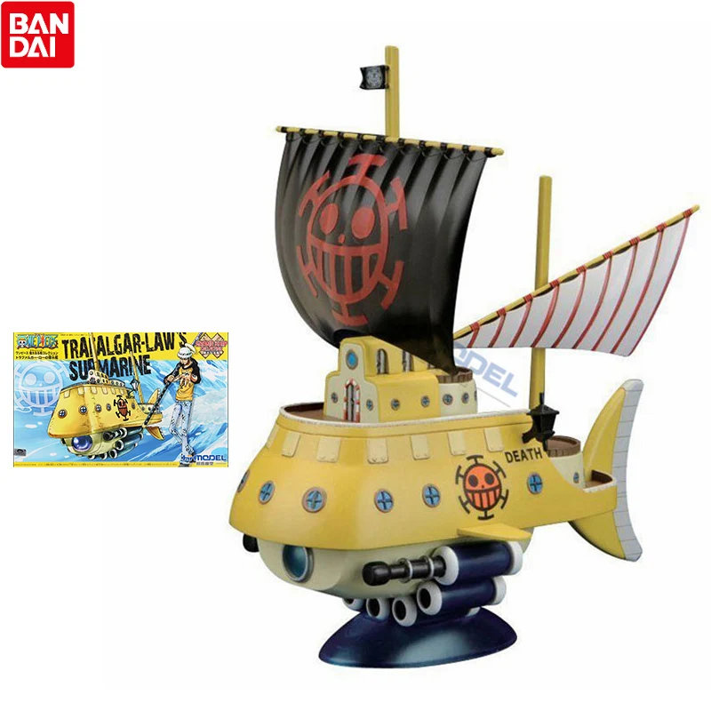 

Bandai One Piece Anime Figure Assembled Model Trafalgar Law Submarine Genuine Model Collection Decoration Children Gift