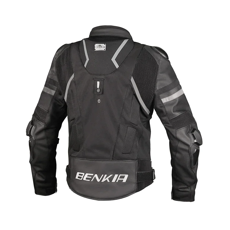 BENKIA куртка мотоциклиста летняя осенняя для верховой езды сетка + Кожа Защита от