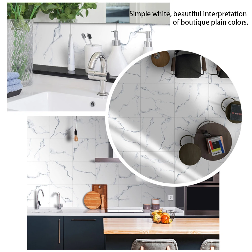 

Floor Sticker Home Wallpapers Oil-Resistant Self-Adhesive Tiles Backsplash