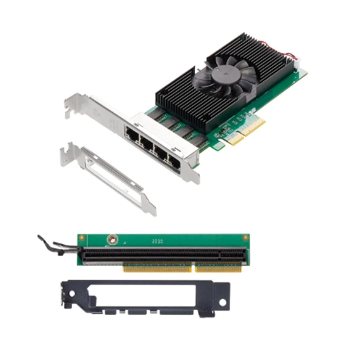 

I225 чипы 4 порта 2,5G RJ45 сетевой адаптер PCIe X4 4 порта 100/1000M/2500Mbp гигабитная Ethernet Сетевая Lan Карта NIC(B)
