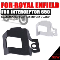 motorcycle rear brake fluid reservoir guard protector cap brake oil cup cover for royal enfield interceptor 650 int accessories