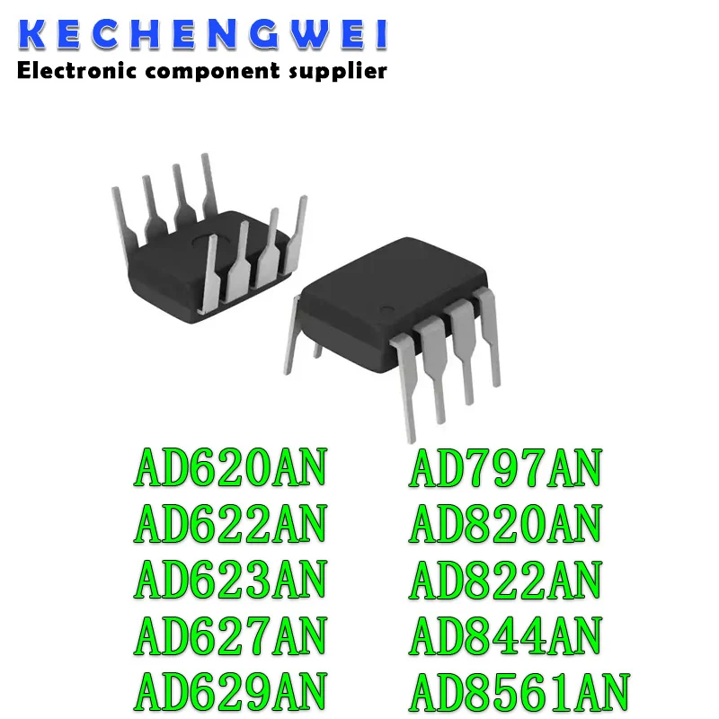 1pcs/lot AD620ANZ AD620AN AD622AN AD623AN AD623ANZ AD627AN AD629AN AD797AN AD820AN AD844AN AD8561AN DIP-8 In Stock - купить по