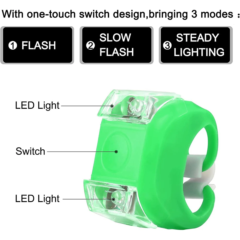 

12Pcs LED Boat Navigation Lights Red Green White Sailing Signal Lamp Marine Yacht Motorboat Bike Warning Lights