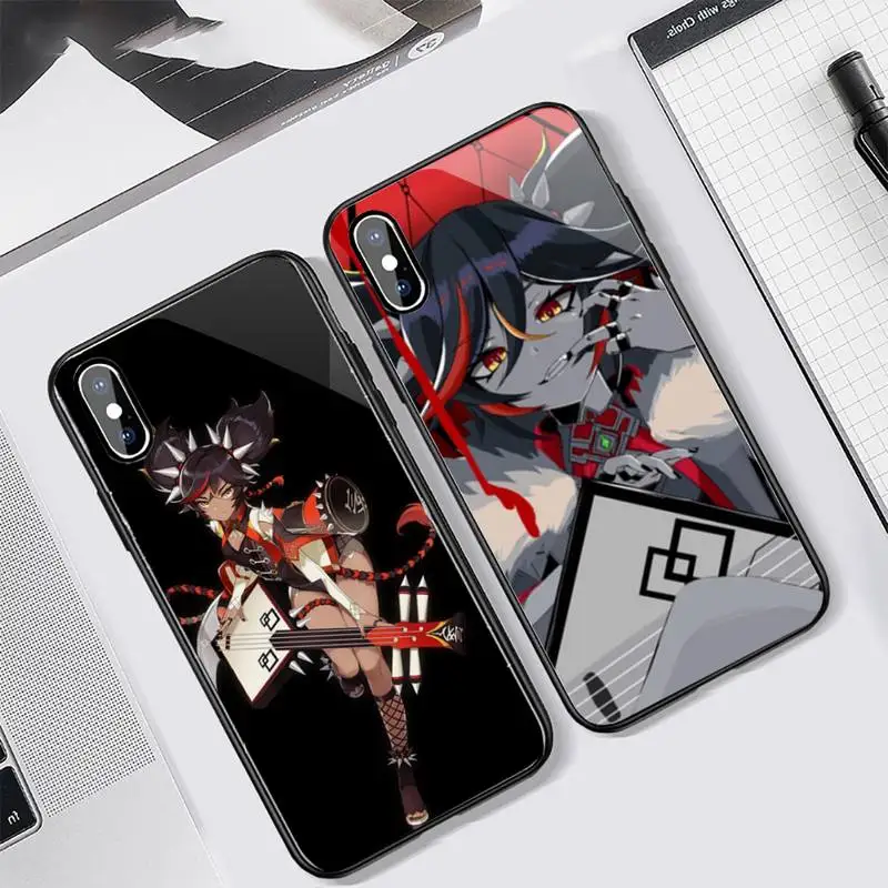 

Xinyan Genshin Impact game Phone Case Tempered glass For iphone 11 12 13 PRO MAX mini 6 7 8 plus X XS XR
