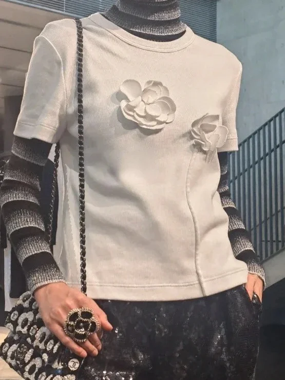 Рисунок 2 - Женская Винтажная футболка с длинным рукавом