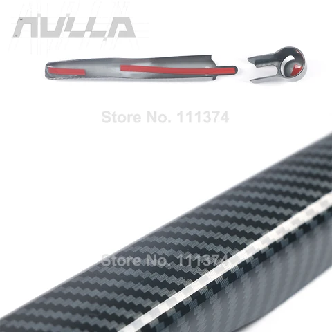 Для GWM Tank 300 2021 2022 2023 2024 2025 черный задний дворник декоративная защитная крышка ABS карбоновая рама хромированные аксессуары