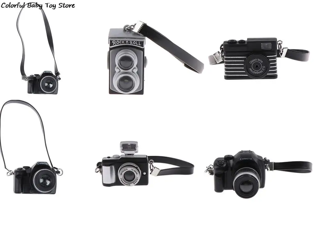 

New arrive Fashion Super Cute Mini Doll Accessories Retro Camera Dollhouse Miniature Decoration Toy For Children Gift