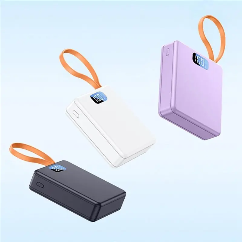 Фото Корпус для Power Bank ABNR 22.5W DIY, зарядный кейс для 3 батарей 21700 с кабелем, мини-корпус для блока питания без пайки, модель A №3