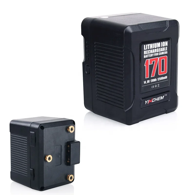 Фото Крепление для аккумулятора камеры YINCHEN 170W Gold-Lock 14.8V с портами USB и D-TAP, аналог Anton Bauer Gold Mount, в наличии №1