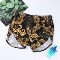 mens dragon printed boxer shorts mens underwear cotton breathable comfortable underpants plus size xl 5xl arrow pants homewear