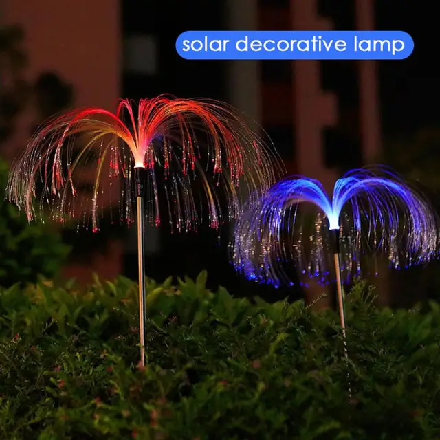 Solar Firework LED Stake Lights Outdoor Garden Decor Pathway Fairy Light Waterproof Yard Lawn Patio Landscape Decor Solar Lamp 2
