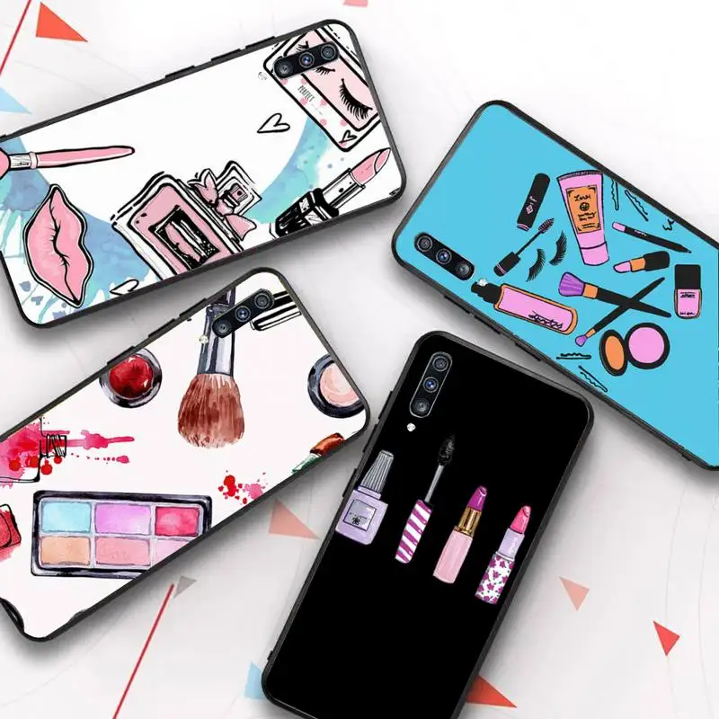 

Makeup lipstick Phone Case for Samsung Galaxy A 51 30s a71 Soft for A 21s 70 10 A 30