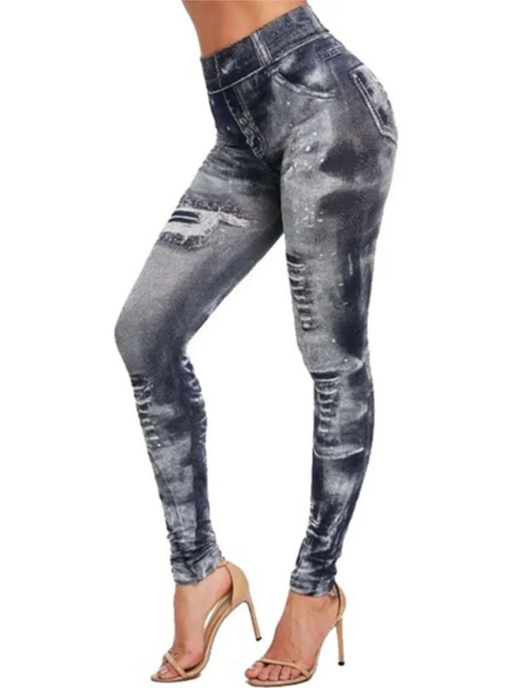 

Print Leggings Pants Women's 2023 Spring Summer Fashion New Skinny Tummy Control Butt Lifting Daily High Waist Long Yoga Pants