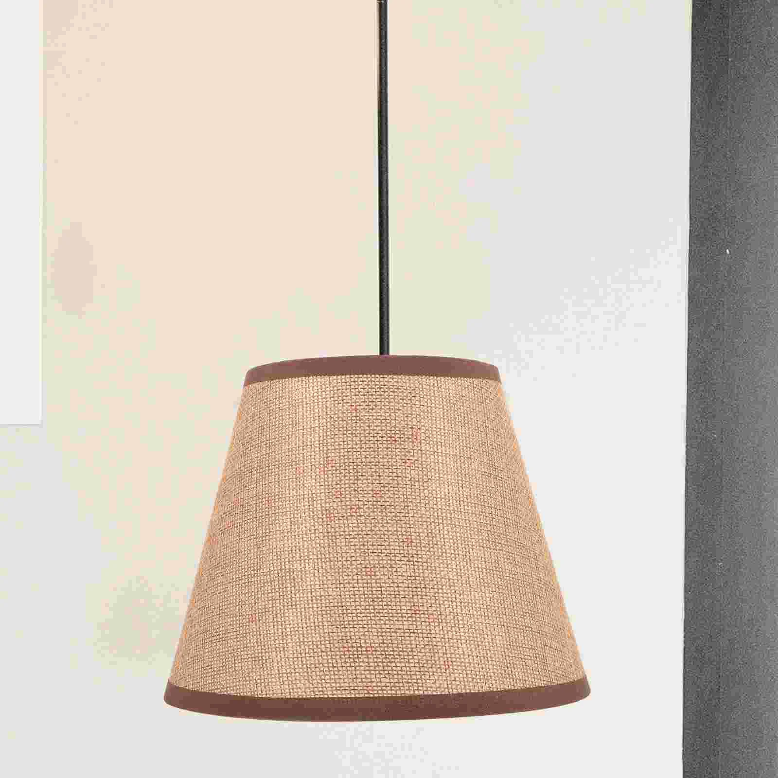 

Linen Lamp Shades Wall Lights Floor Table Indoor Fixtures Guard Cages Lampshades Drum Bell Cover Replacement
