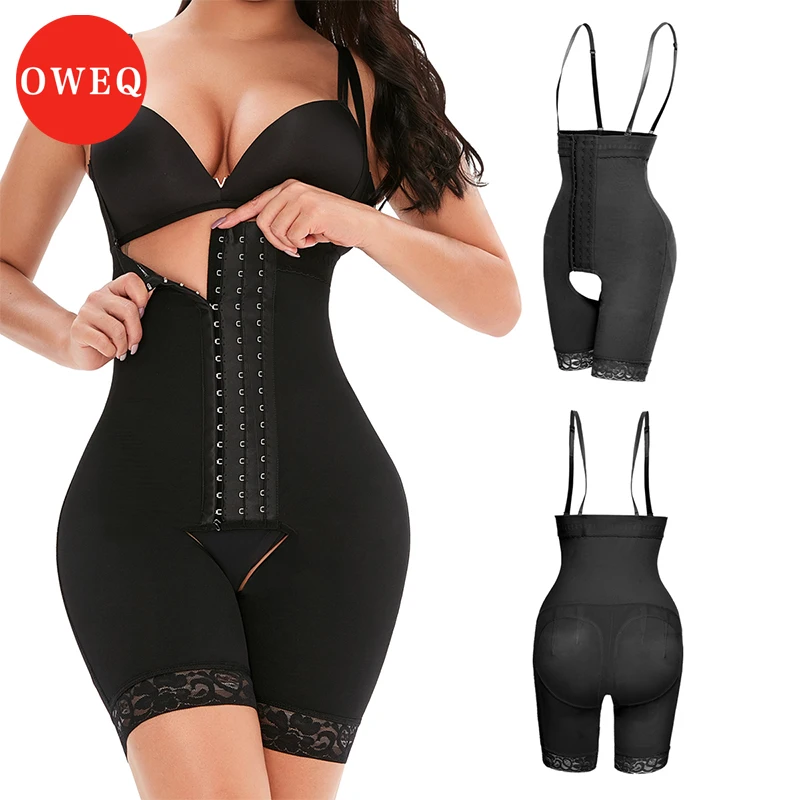 OWEQ Body Shaper Women Waist Trainer Butt Lifter Corrective Slimming Underwear Enhancing Bodysuits Compression Bodies Corset