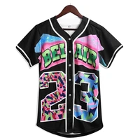 lordlds 90s clothing for women unisex hip hop outfit for party bel air baseball jersey short sleeve button down shirt