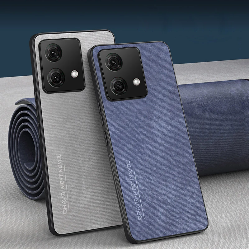 Кожаный чехол для телефона Motorola Moto G84 G54 защитная задняя крышка камеры G 84 84G MotoG84