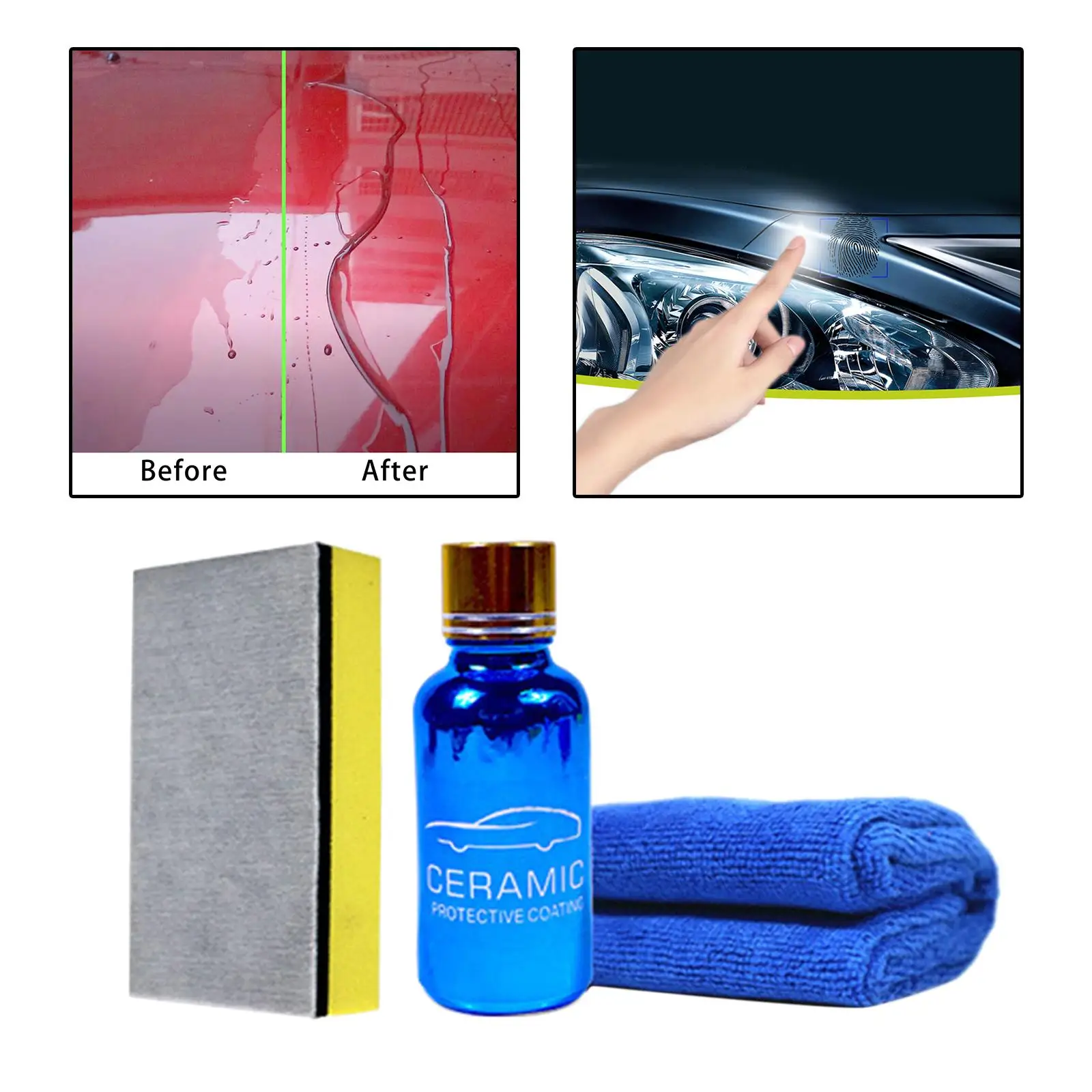

9H 30ml Car Ceramic Coating for Detail Paint Protection and Scratches Car Headlight Repair Fluid Remove Dirt Grease and Grim