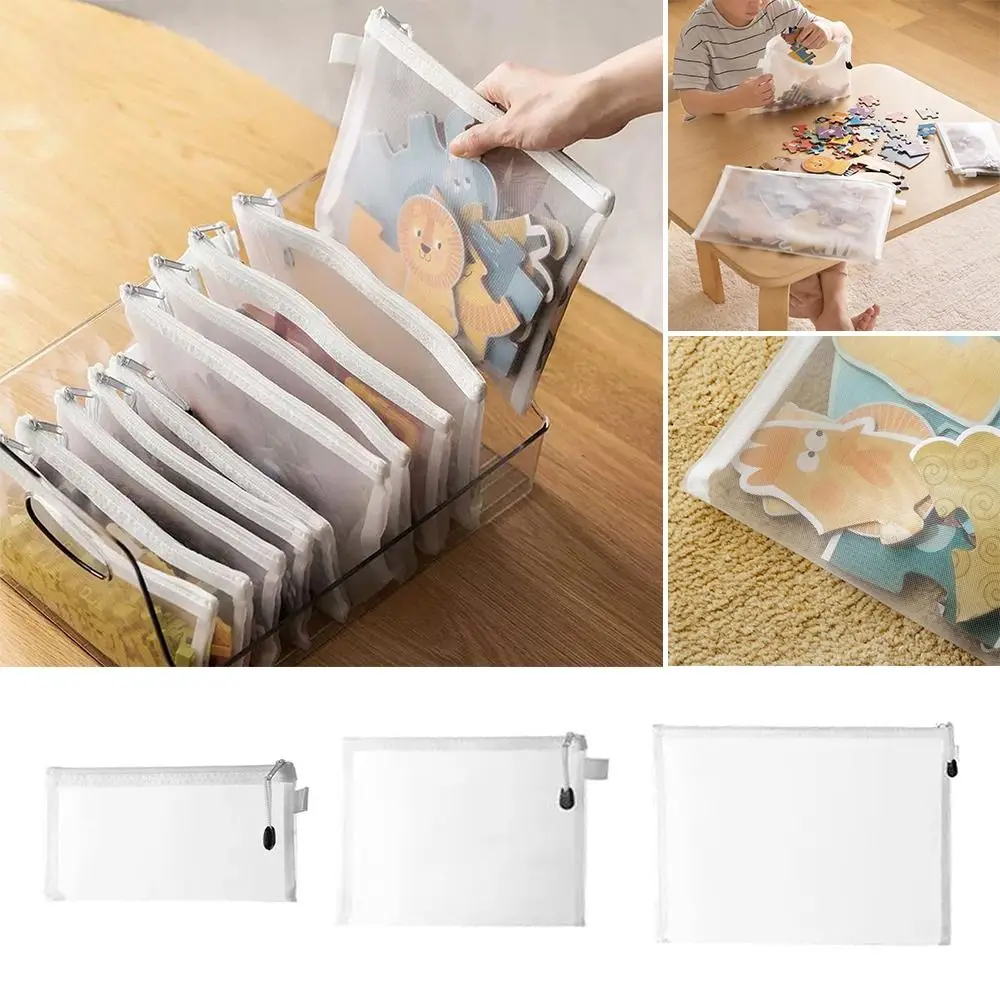 

Zipper Document Storage Bag A4/A5/A6 Storage Pouch Multi-function File Folders for School Office Students