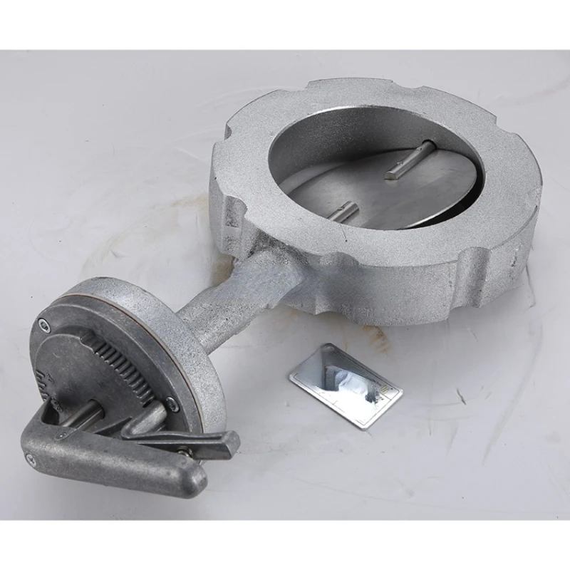 

Cold and hot air or flue gas pipe flow control butterfly valve