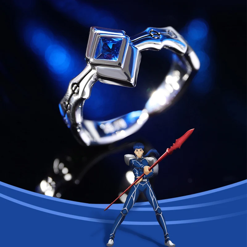 

Официальное аниме кольцо для косплея Fate/Stay Night Lancer из медного сплава ювелирные изделия для женщин и мужчин реквизит аксессуары подарок на де...