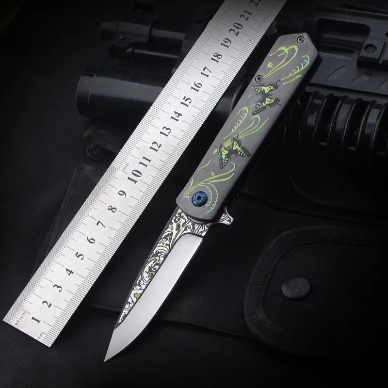 

7cr Stainles Steel Wilderness Survival Tactics Folding Knife Exploration Survival Pocket Knife Selfdefense Weapon Military Knife
