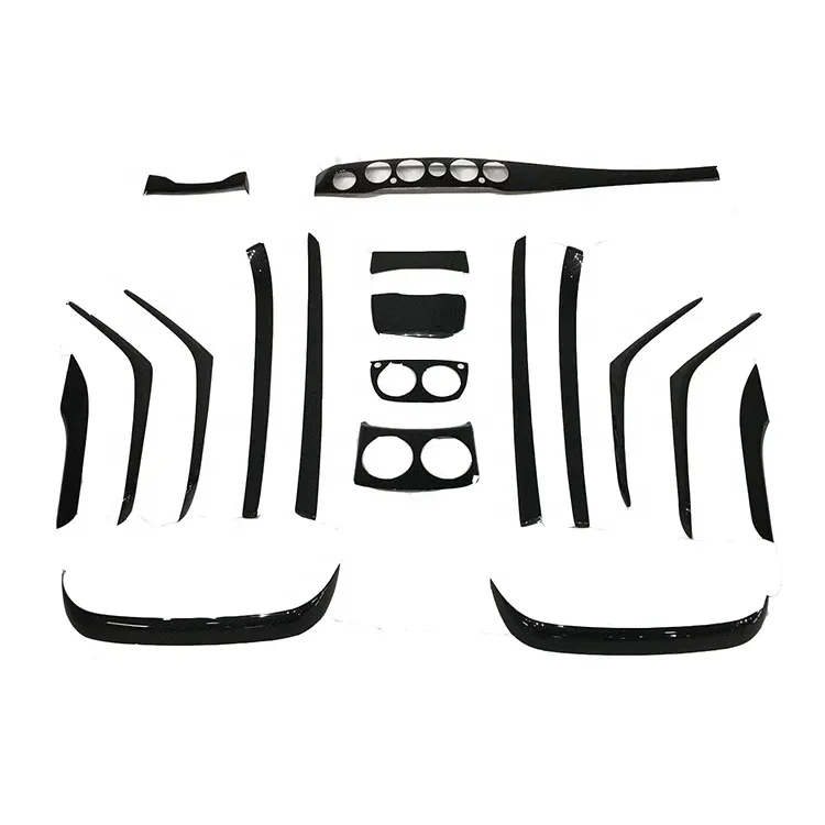 Чехол для приборной панели из натурального сухого углеродного волокна 18 шт.