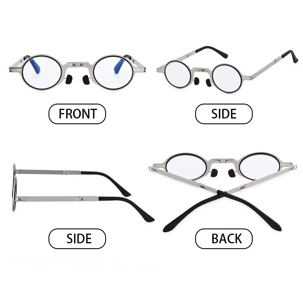 

High-Quality Foldable Compact Spring Hinge Blue Light Blocking Readers Reading Glasses with Case Presbyopia Glasses