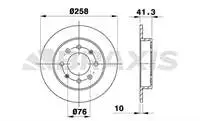 

AE0585 rear brake disc mirror 258 MM CERATO 04