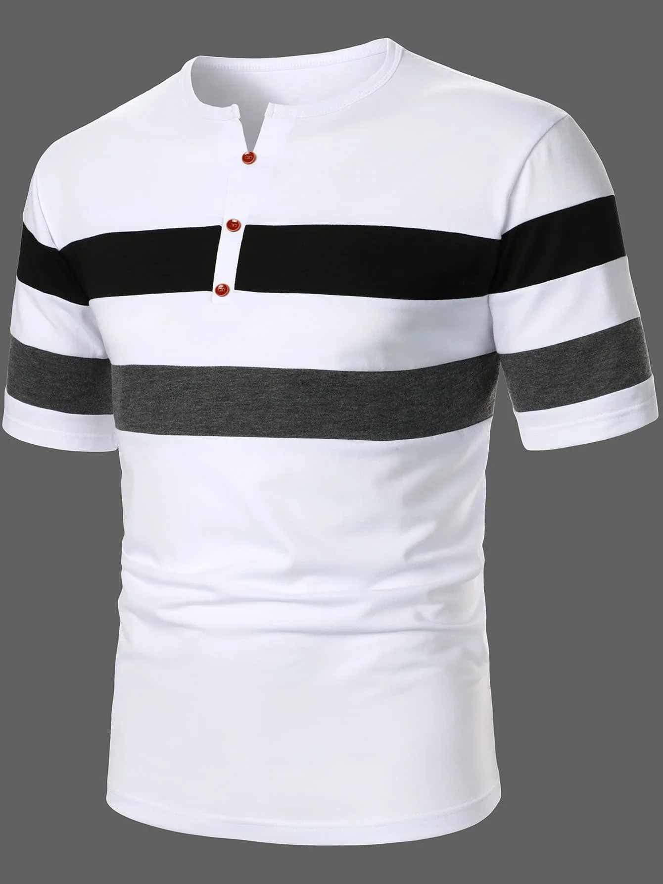 

Мужская Однотонная рубашка-поло, с коротким рукавом