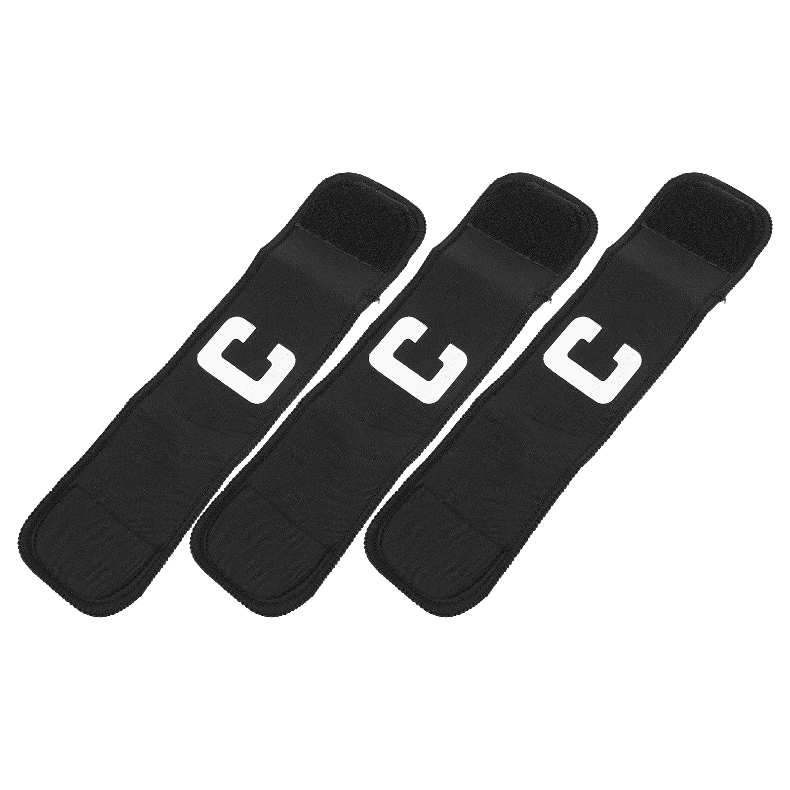 

3 Pcs Captain Armband Soccer C-mark Portable Leader Athletic Gear Elastic Bracelets Football