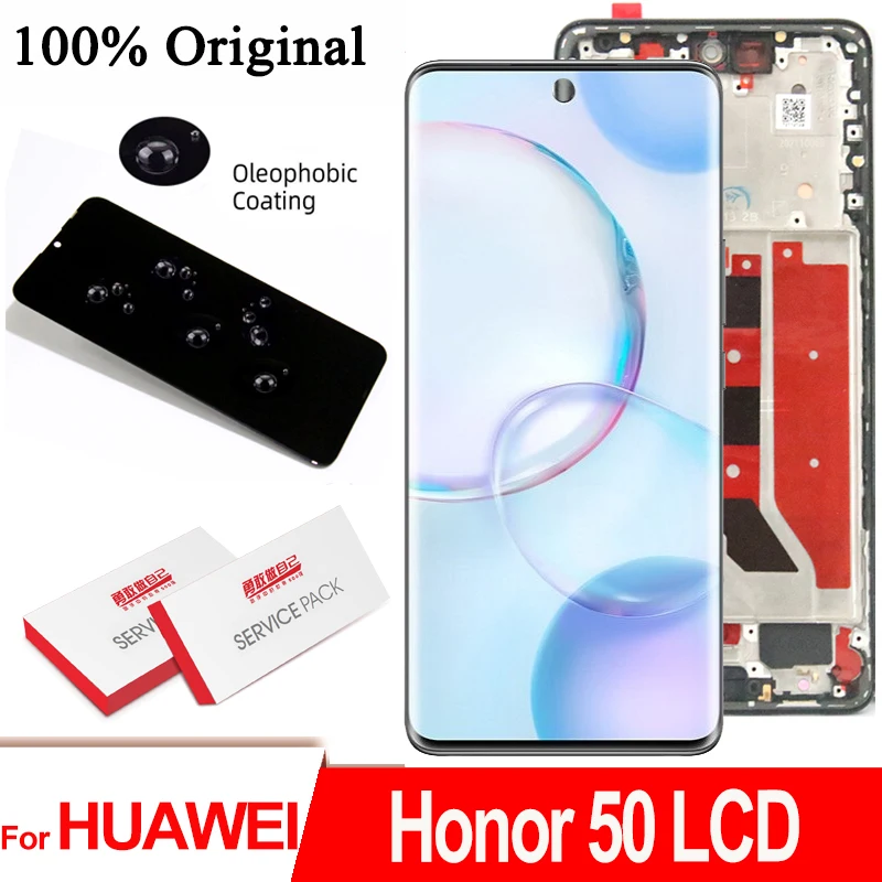100% Оригинальный 6 57 &quotOLED дисплей для Huawei Honor 50 NTH-AN00 LCD сенсорный экран дигитайзер в